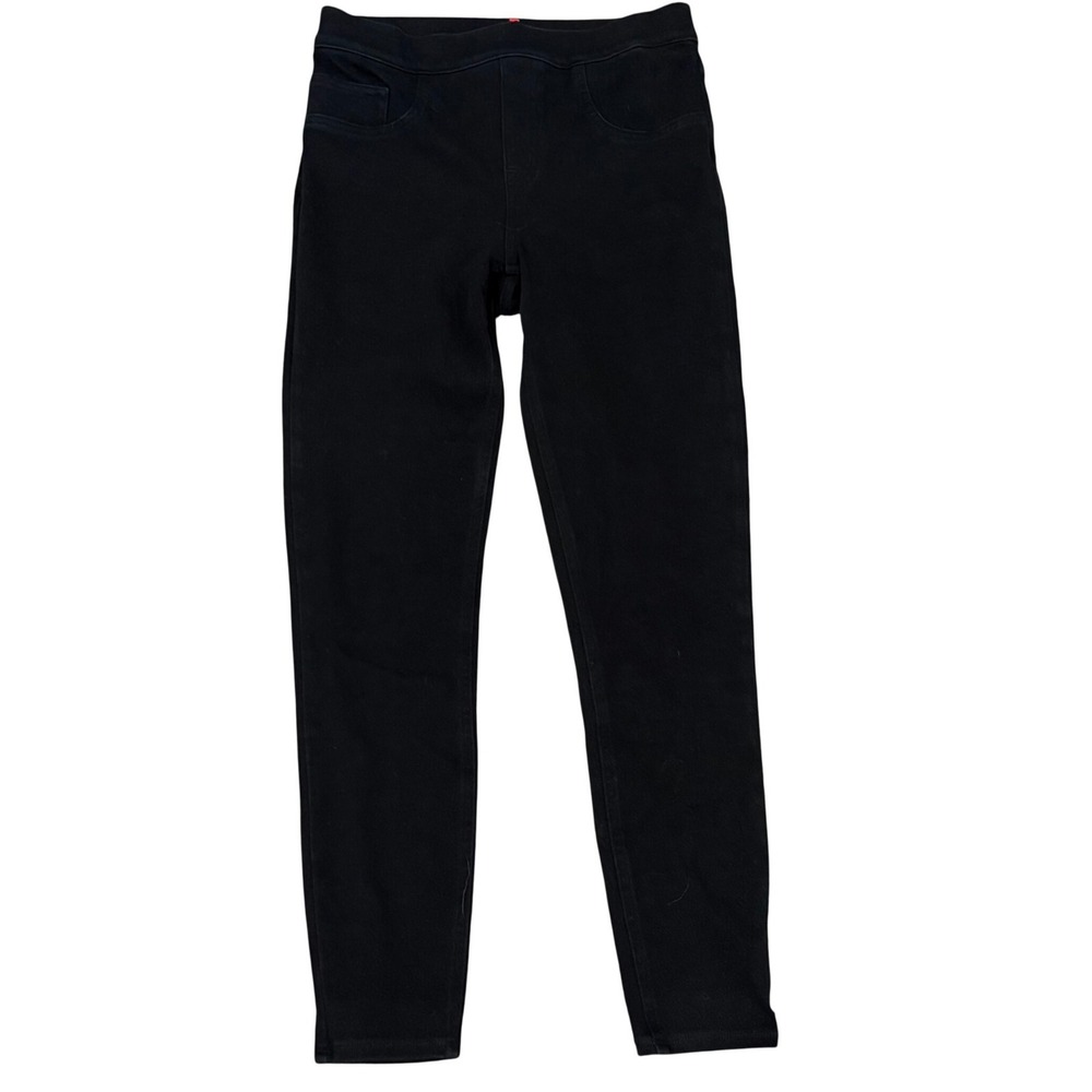 Spanx Black Jean-ish Ankle Leggings Slimming Pull On Denim Pants M Medium
